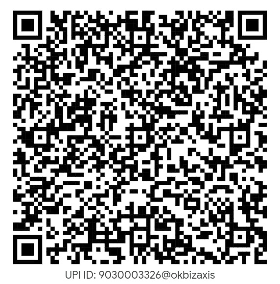 Scan this QR code to pay via UPI